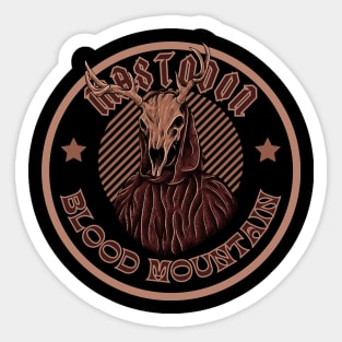 Blood Mountain // Artwork Logo Vintage in Album 80s Sticker